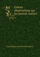 Graves observations sur les bonnes m?urs, Paul Philippe Gudin de la Brenellerie 