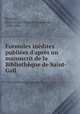 Formules inedites publiees d