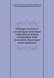 Melanges curieux et anecdotiques tires d