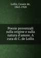 Poesie provenzali sulla origine e sulla natura d