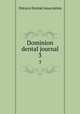 Dominion dental journal. 3, Ontario Dental Association 