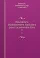 Nouvelles; littralement traduites pour la premire fois. 1, Batacchi, Domenico Luigi, 1748-1802 