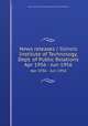 News releases / Illinois Institute of Technology, Dept. of Public Relations.. Apr 1956 - Jun 1956, Illinois Institute of Technology. Dept. of Public Relations. 