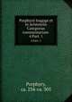 Porphyrii Isagoge et in Aristotelis Categorias commentarium .. 4 Part. 1, Porphyry, ca. 234-ca. 305 