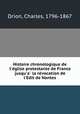 Histoire chronologique de l