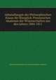 Abhandlungen der Philosophischen Klasse der Koniglich-Presissischen Akademie der Wissenschaften aus den Jahren 1804-1811, Deutsche Akademie der Wissenschaften zu Berlin 
