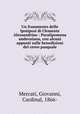 Un frammento delle Ipotiposi di Clemente Alessandrino : Paralipomena ambrosiana, con alcuni appunti sulle benedizioni del cereo pasquale, Mercati, Giovanni, Cardinal, 1866- 