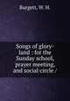 Songs of glory-land : for the Sunday school, prayer meeting, and social circle /, Burgett, W. H. 