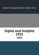 Sights and Insights. 1922, Salem College (Winston-Salem, N.C.) 