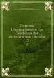 Texte und Untersuchungen zur Geschichte der altchristlichen Literatur. 12, 