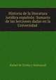 Historia de la literatura juridica espanola: Sumario de las lecciones dadas en la Universidad ., Rafael de Urena y Smenjaud 