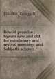 Bow of promise : hymns new and old for missionary and revival meetings and Sabbath-schools /, Elderkin, George D. 