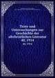 Texte und Untersuchungen zur Geschichte der altchristlichen Literatur. 40, 1914, 