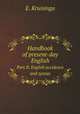 Handbook of present-day English. Part II. English accidence and syntax, E. Kruisinga 