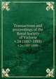 Transactions and proceedings of the Royal Society of Victoria. v.24 (1887-1888), Royal Society of Victoria (Melbourne, Vic.),Philosophical Society of Victoria. Transactions. v. 1,Philosophical Institute of Victoria. Transactions. v. 2-4,Royal Society of Victoria. Transactions. v. 5 