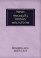 What necessity knows microform, Dougall, Lily, 1858-1923 