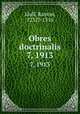 Obres doctrinalis. 7, 1913, Llull, Ramon, 1232?-1316 