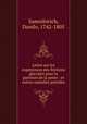 Lettre sur les experiences des frictions glaciales pour la guerison de la peste : et eutres maladies putrides, Samoilovich, Danilo, 1742-1805 