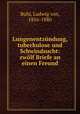 Lungenentzundung, tuberkulose und Schwindsucht: zwolf Briefe an einen Freund, Buhl, Ludwig von, 1816-1880 