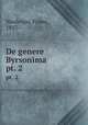 De genere Byrsonima . pt. 2, Niedenzu, Franz, 1857- 
