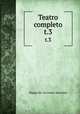Teatro completo. t.3, Saavedra Miguel Cervantes 