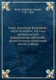 Index graecitatis Euripideae; editio accuratior, cui nunc primum accedit praecipuarum editionum, quoad versuum notationem attinet, collatio, Beck, Christian Daniel, 1757-1832 