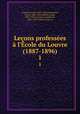 Lecons professees a l