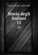 Storia degli italiani. 15, Cesare Cantu 