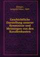 Geschichtliche Darstellung unserer Kenntnisse und Meinungen von den Korallenbauten, Leopold Oskar Bottger 