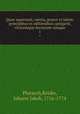 Quae supersunt, omnia, graece et latine, principibus ex editionibus castigavit, virorumque doctorum suisque. 1, Plutarch,Reiske, Johann Jakob, 1716-1774 