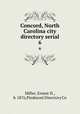 Concord, North Carolina city directory serial. 6, Miller, Ernest H., b. 1876,Piedmont Directory Co 