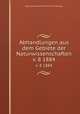 Abhandlungen aus dem Gebiete der Naturwissenschaften.. v. 8 1884, Naturwissenschaftlicher Verein in Hamburg. 