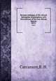 Revised catalogue of the African Sphingidae (Lepidoptera) with Descriptions of the East African Species. XXVI, Carcasson,R. H. 