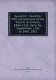 Souvenir : Seventy-fifth anniversary of the First U. B. church, 1840-1915, York, Pa., September 12th to 19th, 1915, York, Pa. First United Brethren Church,Long, A. A 