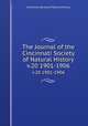 The Journal of the Cincinnati Society of Natural History. v.20 1901-1906, Cincinnati Society of Natural History 