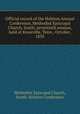 Official record of the Holston Annual Conference, Methodist Episcopal Church, South, seventieth session, held at Knoxville, Tenn., October, 1893, Methodist Episcopal Church, South. Holston Conference 