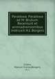 Paradoxa. Paradoxa ad M. Brutum. Recensuit et animadversionibus instruxit H.J. Borgers, Cicero, Marcus Tullius,Borgers, H. J 