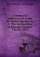A memorial collection of works by Walter Shirlaw, N. A. The Art institute of Chicago, January 3 to 22, 1911, Art Institute of Chicago 