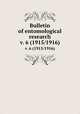 Bulletin of entomological research. v. 6 (1915/1916), Great Britain. Colonial Office. Entomological Research Committee,Imperial Institute of Entomology,Commonwealth Institute of Entomology 