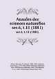 Annales des sciences naturelles. ser.6, t.11 (1881), 