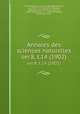 Annales des sciences naturelles. ser.8, t.14 (1902), 