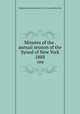Minutes of the . annual session of the Synod of New York. 1888, Presbyterian Church in the U.S.A. Synod of New York 