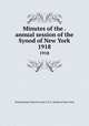 Minutes of the . annual session of the Synod of New York. 1918, Presbyterian Church in the U.S.A. Synod of New York 