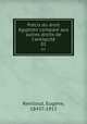 Precis du droit egyptien compare aux autres droits de l