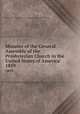 Minutes of the General Assembly of the Presbyterian Church in the United States of America. 1859, Presbyterian Church in the U.S.A. (Old School). General Assembly 