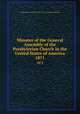 Minutes of the General Assembly of the Presbyterian Church in the United States of America. 1871, Presbyterian Church in the U.S.A. General Assembly 