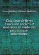 Catalogue de livres d