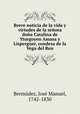 Breve noticia de la vida y virtudes de la senora dona Catalina de Yturgoyen Amasa y Lisperguer, condesa de la Vega del Ren, Jose Manuel Bermudez 