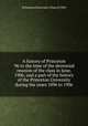 A history of Princeton 