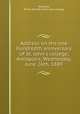 Address on the one hundredth anniversary of St. John